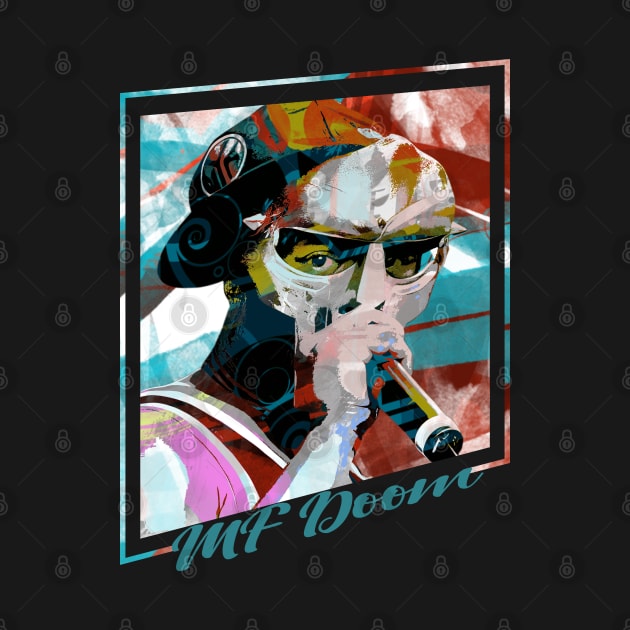 MF Doom-Abstract Expressionist Portraits by CreatenewARTees