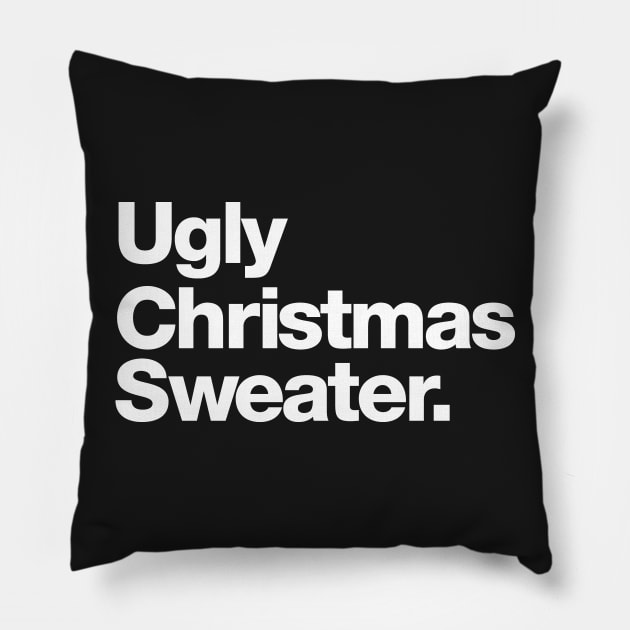 Ugly Christmas Sweater Pillow by Chestify