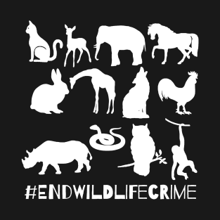 End Wildlife Crime Animal Conservation Climate T-Shirt