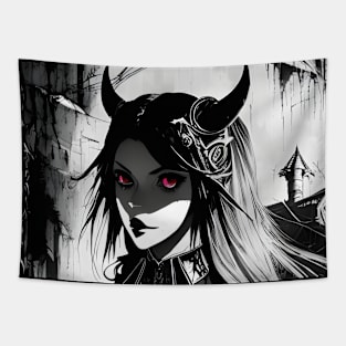 Whispers of Night: Dark Art in Captivating Black and White Tapestry