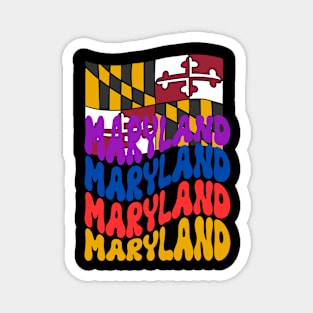 MARYLAND STATE FLAG DESIGN Magnet