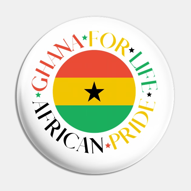 Afrinubi - Ghana for Life Pin by Afrinubi™