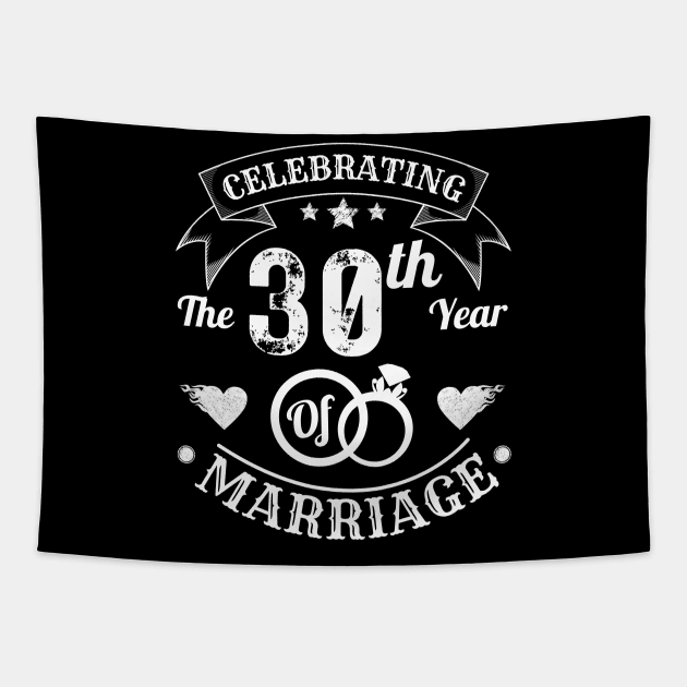 Celebrating The 30th Year Of Marriage Tapestry by JustBeSatisfied