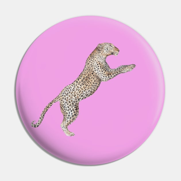 Leaping Leopard Pin by wanderinglaur