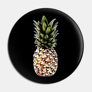 pineapple, fruit,skull, summer, tropical Pin