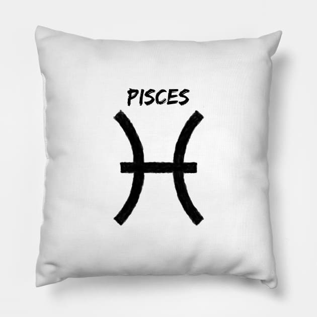 Pisces in oil Pillow by jcnenm