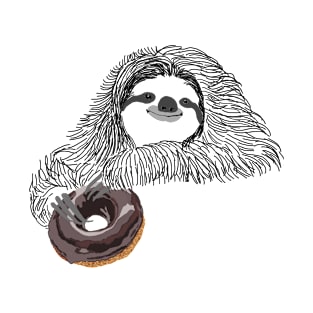 Funny Sloth likes Coffee break, Lazy Sloth Lover T-Shirt