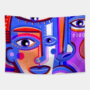 Art faces Tapestry