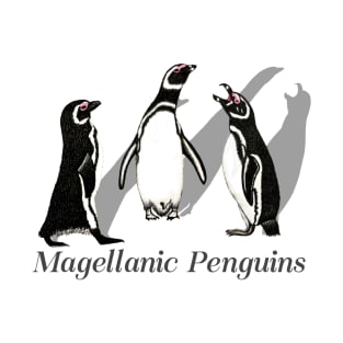 Magellanic Penguins Labeled T-Shirt