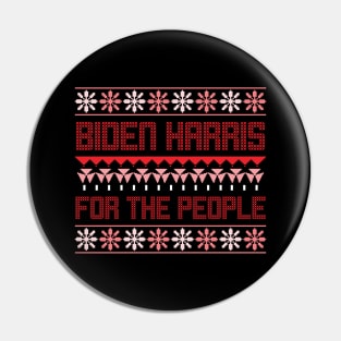 we did it - biden harris ugly christmas sweater Pin