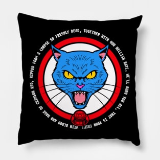 Red lantern cat Pillow