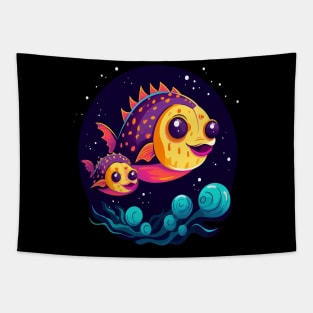 Puffer Fish Mothers Day Tapestry