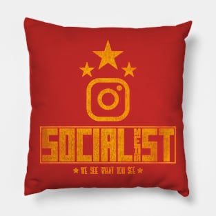 Socialist Media Instagram Pillow