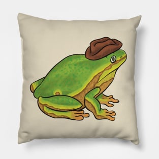 Cowboy Hat Frog #2 Pillow