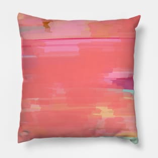 Pink lines Pillow