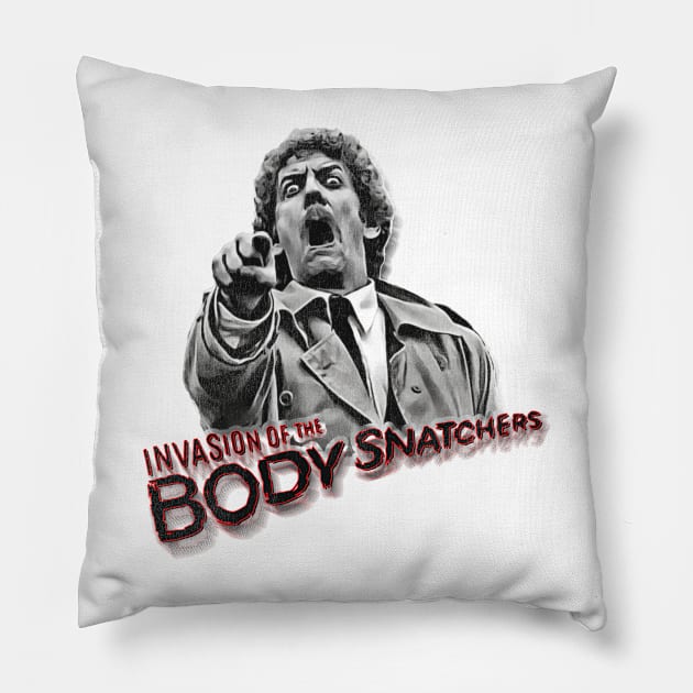 Invasion of the Body Snatchers Scream Pillow by darklordpug