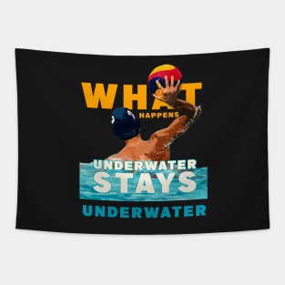 Water Polo What Happens Underwater Stays Underwater Tapestry