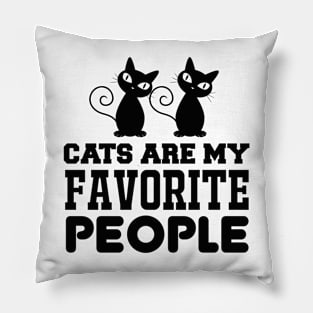 Cats Are My Favorite People T Shirt For Women Men Pillow