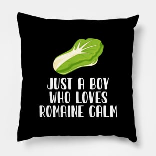 Just A Boy Who Loves  Romaine Calm Pillow