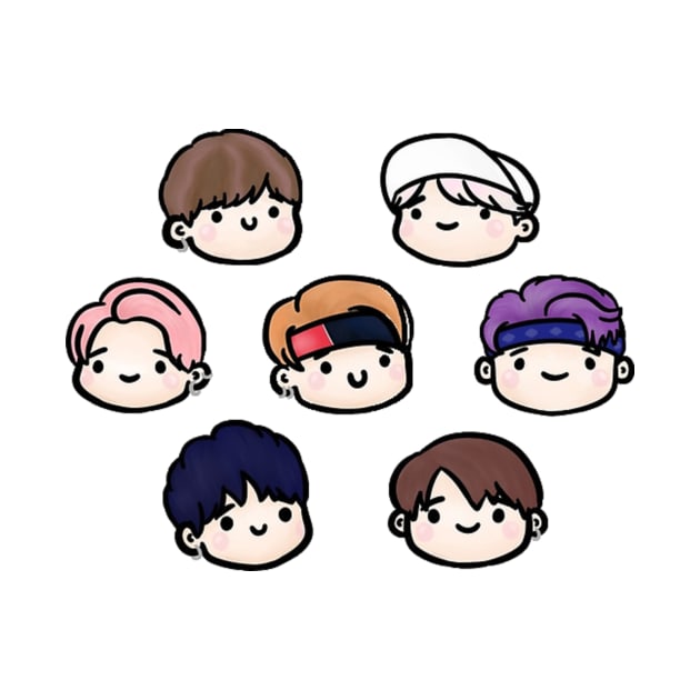 BTS Chibi by chongmingnomi