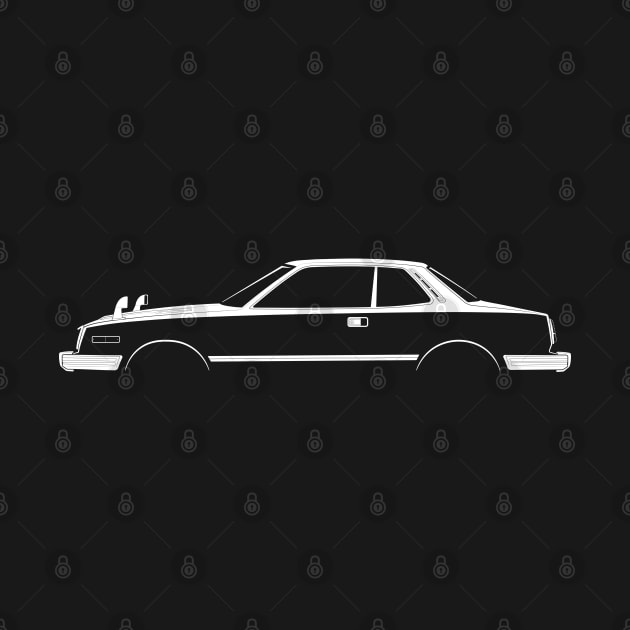 Honda Prelude (SN) Silhouette by Car-Silhouettes