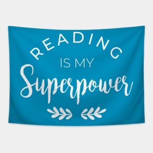 Reading is my Superpower Tshirt Tapestry