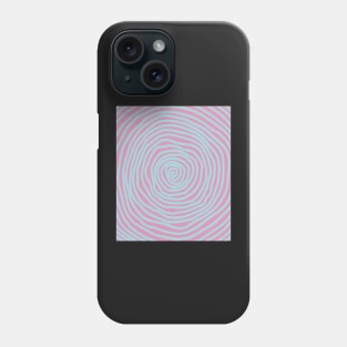 spiral pattern blue pink halloween pastel Phone Case