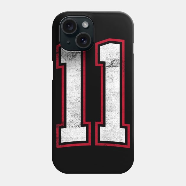 Number Eleven 11 Phone Case by cowyark rubbark