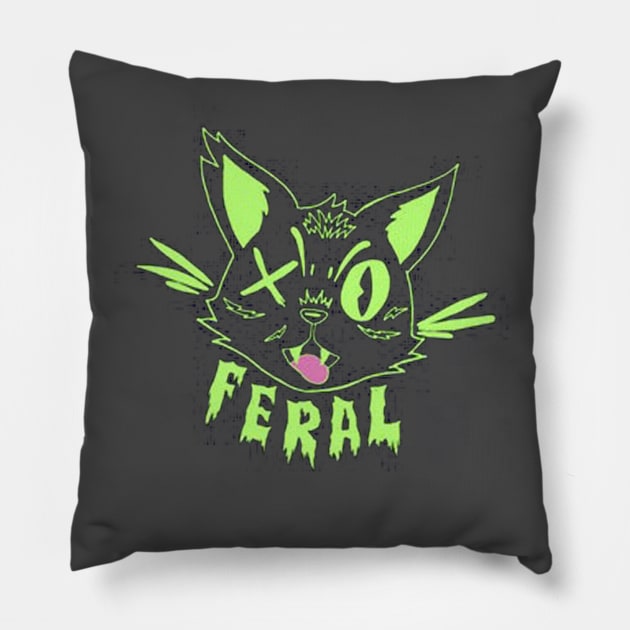 Feral Pillow by alpphadesignart