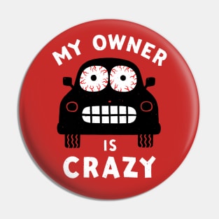 My owner is crazy Pin