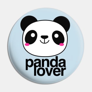 Panda Lover sweet cute panda face Pin