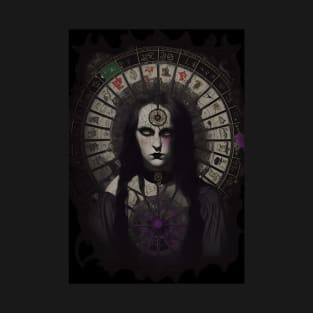 Beautiful sinister tarot Wheel Of Fortune T-Shirt