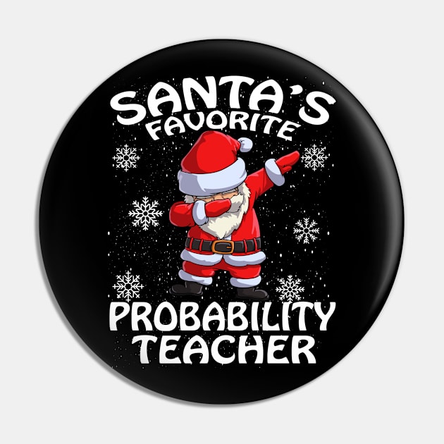 Santas Favorite Probability Teacher Christmas Pin by intelus