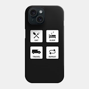 Eat Sleep Travel Repeat Phone Case