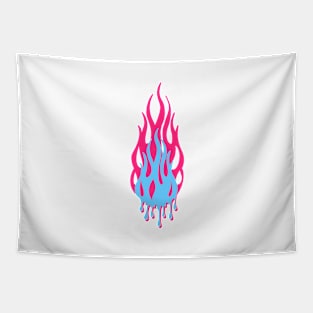 Dripping flames Tapestry