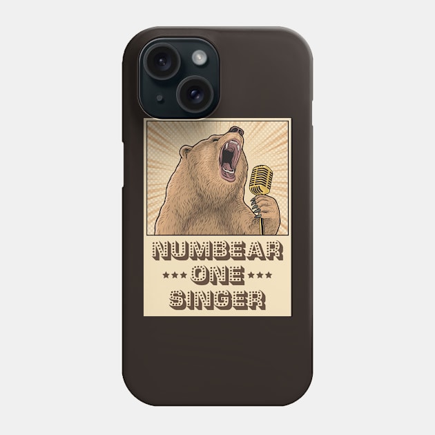 Singing Bear Phone Case by sqwear