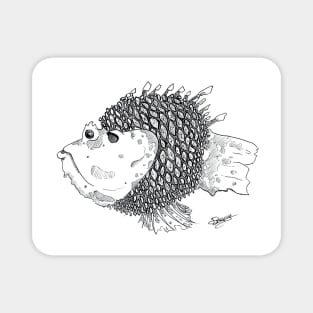 Pinecone Fish Magnet