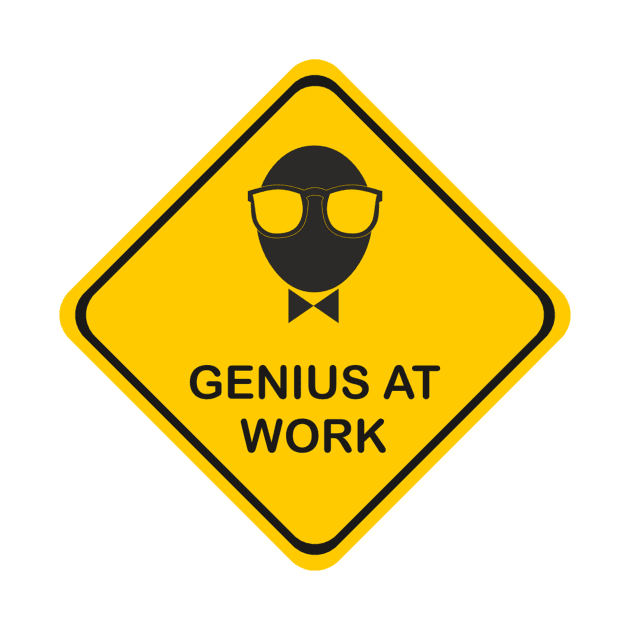 Genius at Work Funny Science Gift by Popculture Tee Collection