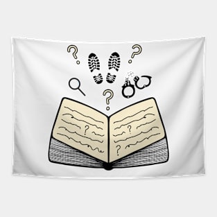 Reading Books Lover Mystery Books Tapestry