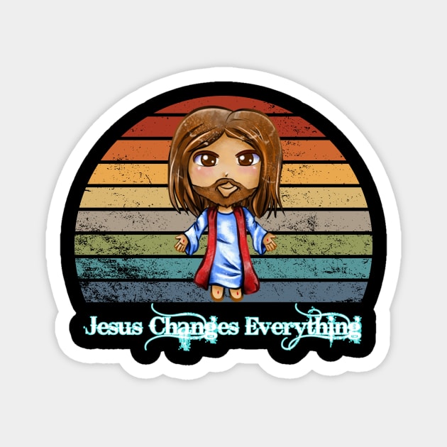 Jesus changes everything Magnet by sevalyilmazardal