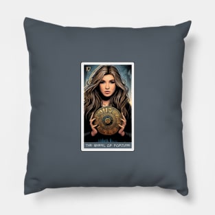 the wheel of fortune - house of anubis tarot card Pillow