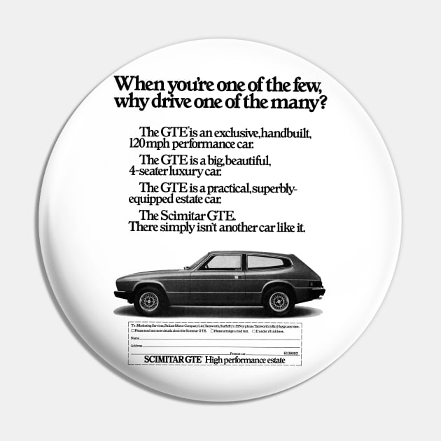 RELIANT SCIMITAR GTE - advert Pin by Throwback Motors