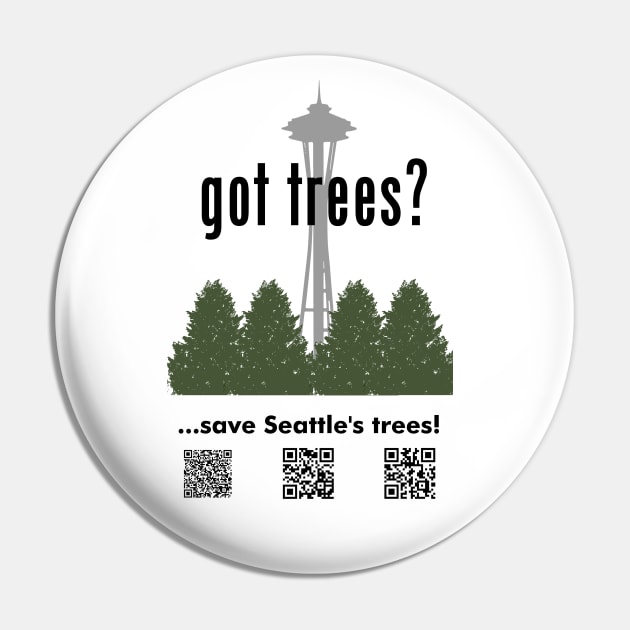 Got Trees QR Pin by SeattleTrees