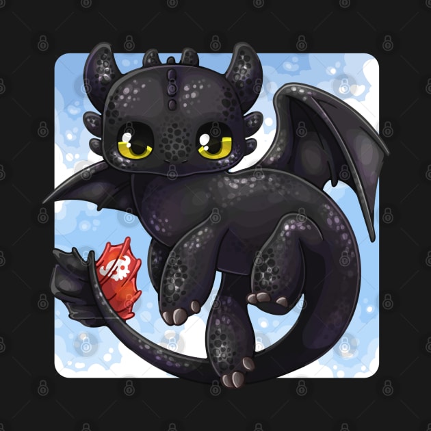 Toothless by NatureDrawing