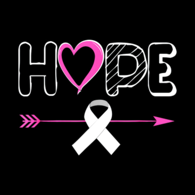 Hope White Ribbon Lung Cancer Awareness - Cancer Awareness - Mask