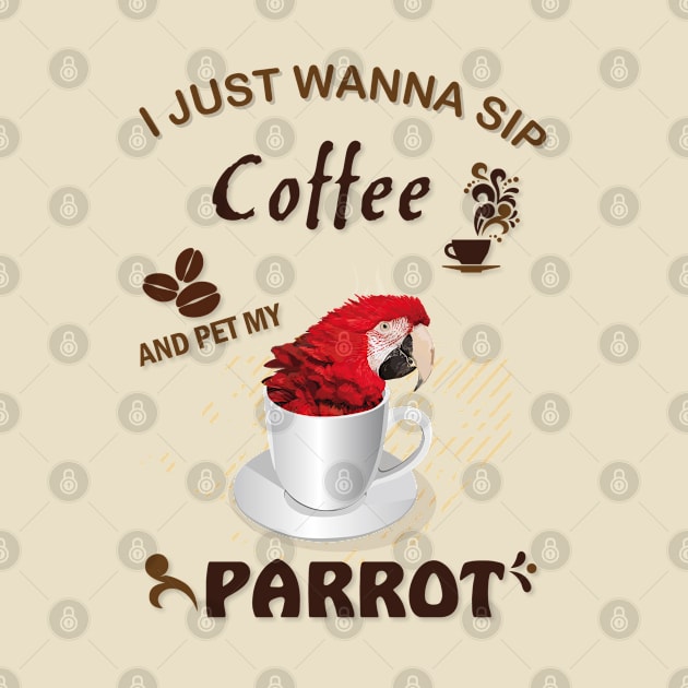 i just wanna sip coffee and pet my parrot by obscurite