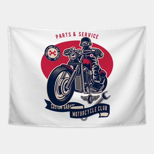 Motorbike Tapestry by ShirtyLife