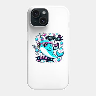 Funny Narwhal Unicorn of the Seas Phone Case