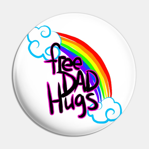 Free Dad Hugs Pin by The Little Witch's Attic