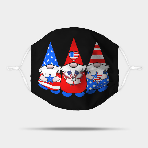 Download Patriotic Gnomes American Flag Red White Blue Usa Patriotic Gnomes Mask Teepublic